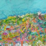 Julie Massam Contemporary Artist - exhibition 40 Days and 40 nights, painting: Moorland Spring